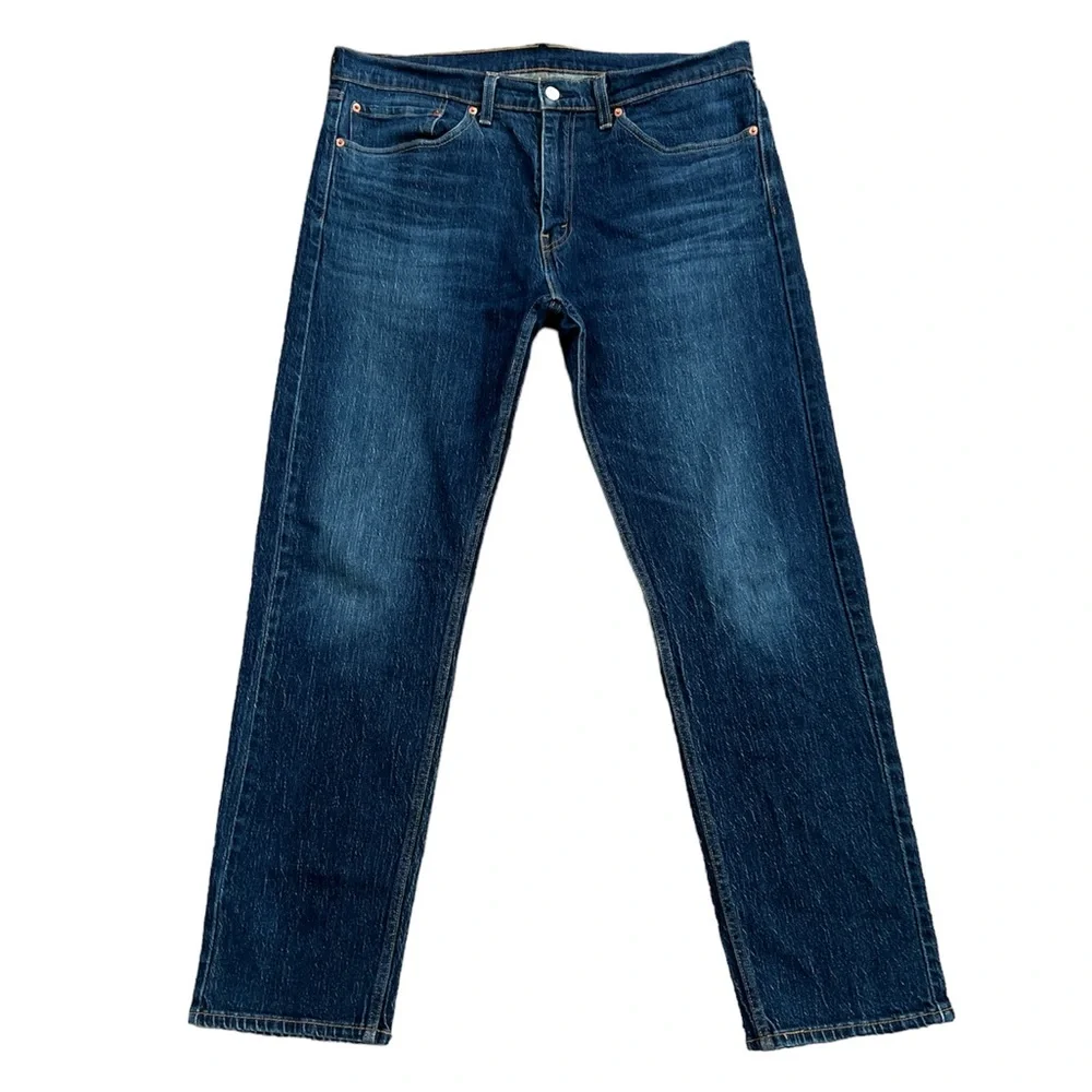 Levi’s 505 Men’s Blue Dark Wash Regular Fit Straight Leg Jeans Size:‎ 36